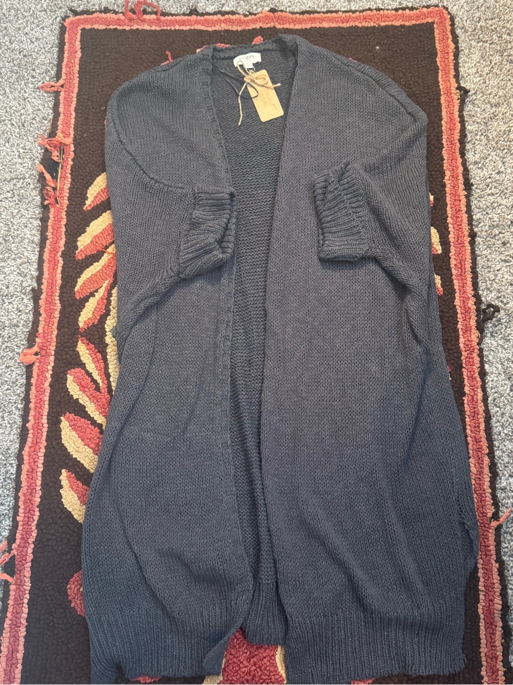 Umgee Cozy Open-Front Gray Women’s Cardigan Sweater